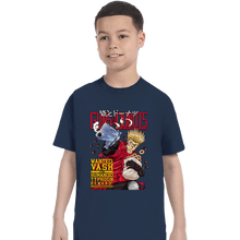 Load image into Gallery viewer, Daily_Deal_Shirts T-Shirts, Youth / XS / Navy Guns And Donuts