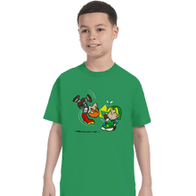 Load image into Gallery viewer, Secret_Shirts T-Shirts, Youth / XS / Irish Green Triforce Gag