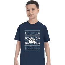 Load image into Gallery viewer, Shirts T-Shirts, Youth / XS / Navy Merry Xmash