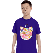 Load image into Gallery viewer, Shirts T-Shirts, Youth / XS / Violet Magical Silhouettes - Luna P