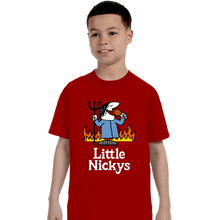 Load image into Gallery viewer, Daily_Deal_Shirts T-Shirts, Youth / XS / Red Little Nickys