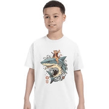 Load image into Gallery viewer, Daily_Deal_Shirts T-Shirts, Youth / XS / White Shark Catana