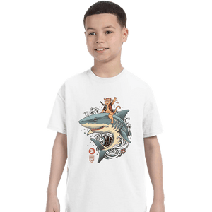 Daily_Deal_Shirts T-Shirts, Youth / XS / White Shark Catana