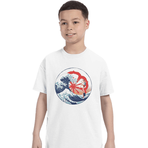 Shirts T-Shirts, Youth / XL / White The Great Wave Of Miyagi
