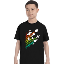 Load image into Gallery viewer, Shirts T-Shirts, Youth / XS / Black Warp Speed