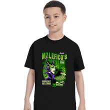 Load image into Gallery viewer, Shirts T-Shirts, Youth / XS / Black Maleficent Cereal