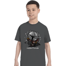 Load image into Gallery viewer, Shirts T-Shirts, Youth / XL / Charcoal Hello Mando