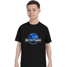 Load image into Gallery viewer, Shirts T-Shirts, Youth / XS / Black Raptor Trainer