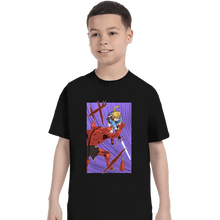 Load image into Gallery viewer, Secret_Shirts T-Shirts, Youth / XS / Black Link Slash