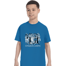 Load image into Gallery viewer, Shirts T-Shirts, Youth / XL / Sapphire Congratulations