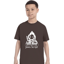 Load image into Gallery viewer, Shirts T-Shirts, Youth / XS / Dark Chocolate Jawa Script
