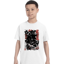 Load image into Gallery viewer, Daily_Deal_Shirts T-Shirts, Youth / XS / White Lone Wolf Mando