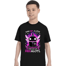Load image into Gallery viewer, Daily_Deal_Shirts T-Shirts, Youth / XS / Black Axolotl Witching Hour
