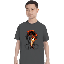 Load image into Gallery viewer, Daily_Deal_Shirts T-Shirts, Youth / XS / Charcoal Power God Of Fire