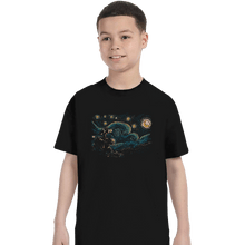 Load image into Gallery viewer, Shirts T-Shirts, Youth / XL / Black Starry Robot