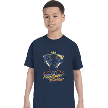 Load image into Gallery viewer, Shirts T-Shirts, Youth / XS / Navy Retro Keyblade Wielder
