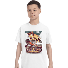 Load image into Gallery viewer, Secret_Shirts T-Shirts, Youth / XS / White Purr Skater