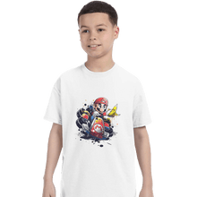 Load image into Gallery viewer, Shirts T-Shirts, Youth / XL / White Go Kart Watercolor