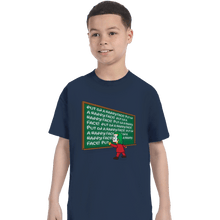 Load image into Gallery viewer, Shirts T-Shirts, Youth / XL / Navy Put On A Happy Face