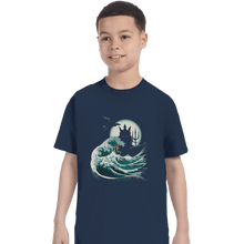 Load image into Gallery viewer, Shirts T-Shirts, Youth / XL / Navy The Wave Of Atlantis