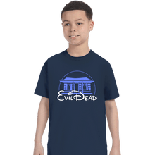 Load image into Gallery viewer, Daily_Deal_Shirts T-Shirts, Youth / XS / Navy Evil Cabin
