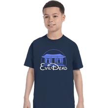 Load image into Gallery viewer, Daily_Deal_Shirts T-Shirts, Youth / XS / Navy Evil Cabin