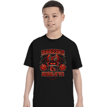 Load image into Gallery viewer, Shirts T-Shirts, Youth / XS / Black Dungeons And Deadlifts