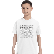 Load image into Gallery viewer, Shirts T-Shirts, Youth / XL / White Chess Players Love to Mate