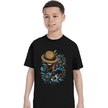 Load image into Gallery viewer, Shirts T-Shirts, Youth / XS / Black Colorful Pirate
