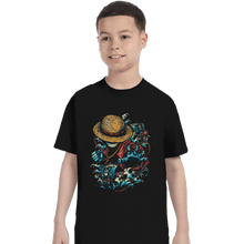 Load image into Gallery viewer, Shirts T-Shirts, Youth / XS / Black Colorful Pirate