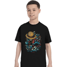 Load image into Gallery viewer, Shirts T-Shirts, Youth / XS / Black Colorful Pirate
