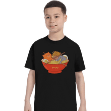 Load image into Gallery viewer, Shirts T-Shirts, Youth / XL / Black Ramen Cats
