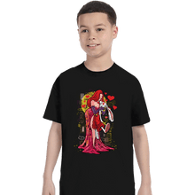 Load image into Gallery viewer, Daily_Deal_Shirts T-Shirts, Youth / XS / Black Animated Kiss