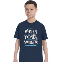 Load image into Gallery viewer, Daily_Deal_Shirts T-Shirts, Youth / XS / Navy Strange Women
