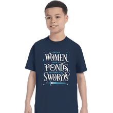 Load image into Gallery viewer, Daily_Deal_Shirts T-Shirts, Youth / XS / Navy Strange Women