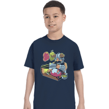 Load image into Gallery viewer, Last_Chance_Shirts T-Shirts, Youth / XS / Navy Tastes Like Chicken