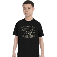 Load image into Gallery viewer, Secret_Shirts T-Shirts, Youth / XS / Black House Hippo