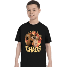 Load image into Gallery viewer, Shirts T-Shirts, Youth / XS / Black I Love Chaos!