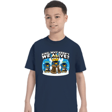 Load image into Gallery viewer, Daily_Deal_Shirts T-Shirts, Youth / XS / Navy Penguin King