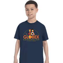 Load image into Gallery viewer, Daily_Deal_Shirts T-Shirts, Youth / XS / Navy Globex Corp
