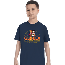 Load image into Gallery viewer, Daily_Deal_Shirts T-Shirts, Youth / XS / Navy Globex Corp