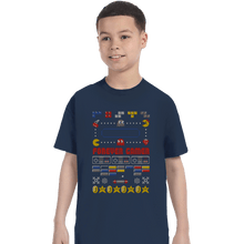 Load image into Gallery viewer, Shirts T-Shirts, Youth / XS / Navy A Very Gamer Christmas
