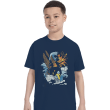 Load image into Gallery viewer, Shirts T-Shirts, Youth / XL / Navy Two Avatars
