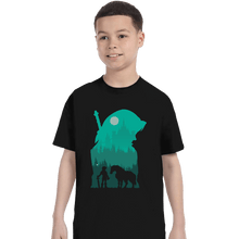 Load image into Gallery viewer, Shirts T-Shirts, Youth / XL / Black Hylian Silhouette