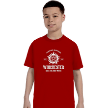 Load image into Gallery viewer, Shirts T-Shirts, Youth / XS / Red Winchester Hunting Business
