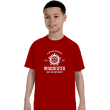 Load image into Gallery viewer, Shirts T-Shirts, Youth / XS / Red Winchester Hunting Business