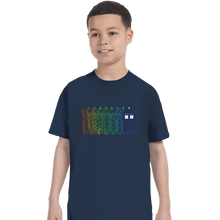 Load image into Gallery viewer, Secret_Shirts T-Shirts, Youth / XS / Navy Tardis Trail