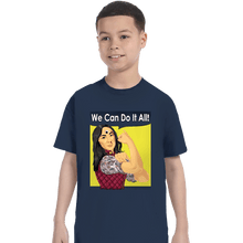 Load image into Gallery viewer, Secret_Shirts T-Shirts, Youth / XS / Navy We Can Do It All!