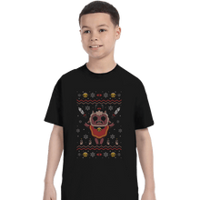 Load image into Gallery viewer, Shirts T-Shirts, Youth / XS / Black Lamb Christmas