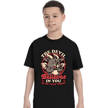 Load image into Gallery viewer, Secret_Shirts T-Shirts, Youth / XS / Black Devils Believe In You